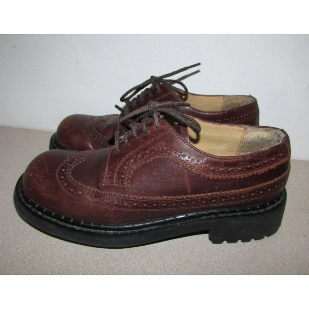 Rugged Terrain Brown Leather Lug Sole Shoes